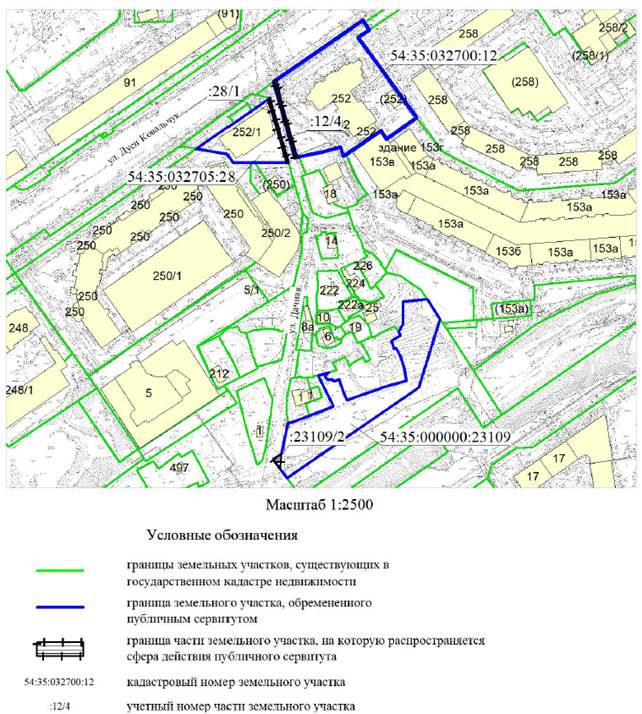 Постановление Мэрии города Новосибирска от 18.04.2022 N 1259 "Об установлении публичного сервитута на земельные участки по ул. Дуси Ковальчук"