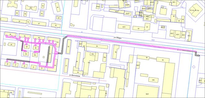 Постановление мэрии города Новосибирска от 22.01.2025 N 308 "Об установлении публичного сервитута в целях размещения линейного объекта системы газоснабжения по ул. Мира, ул. Бетонной в Кировском районе"