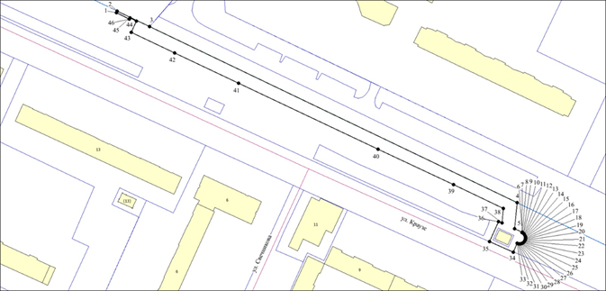 Постановление мэрии города Новосибирска от 28.05.2025 N 5732 "Об установлении публичного сервитута в целях эксплуатации линейного объекта тепловой сети по ул. Краузе в Калининском районе". Рис. 2