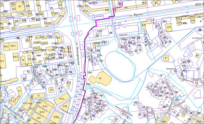 Постановление мэрии города Новосибирска от 19.01.2026 N 325 "Об установлении публичного сервитута в целях размещения объекта электросетевого хозяйства по ул. Ипподромской, ул. Фрунзе в Дзержинском, Октябрьском, Центральном районах". Рис. 9