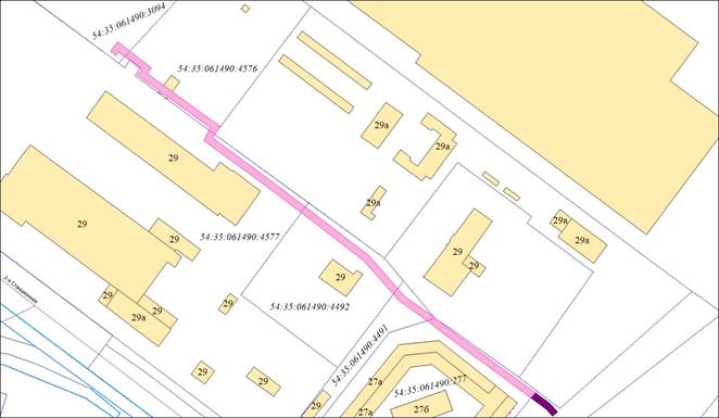 Постановление мэрии города Новосибирска от 19.02.2026 N 1658 "Об установлении публичного сервитута в целях размещения линейного объекта системы газоснабжения по ул. 2-й Станционной в Ленинском районе". Рис. 3