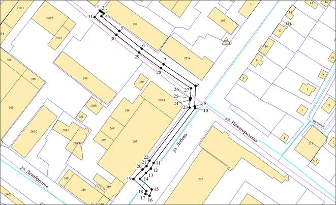 Постановление мэрии города Новосибирска от 07.04.2026 N 3549 "Об установлении публичного сервитута в целях эксплуатации линейного объекта системы газоснабжения в Октябрьском районе". Рис. 2