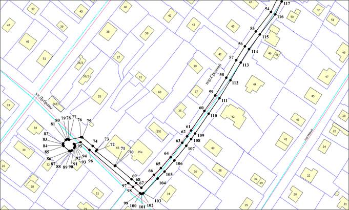 Постановление мэрии города Новосибирска от 08.04.2026 N 3594 "Об установлении публичного сервитута в целях эксплуатации линейного объекта системы газоснабжения в Октябрьском районе". Рис. 5