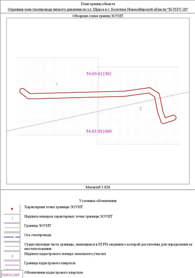 Распоряжение Правительства Новосибирской области от 17.08.2021 N 371-рп "Об установлении зоны с особыми условиями использования территории "Охранная зона "Газопровод низкого давления по ул. Щорса в г. Болотное Новосибирской области "Н-ТП/У-20", протяженностью 153 метра"
