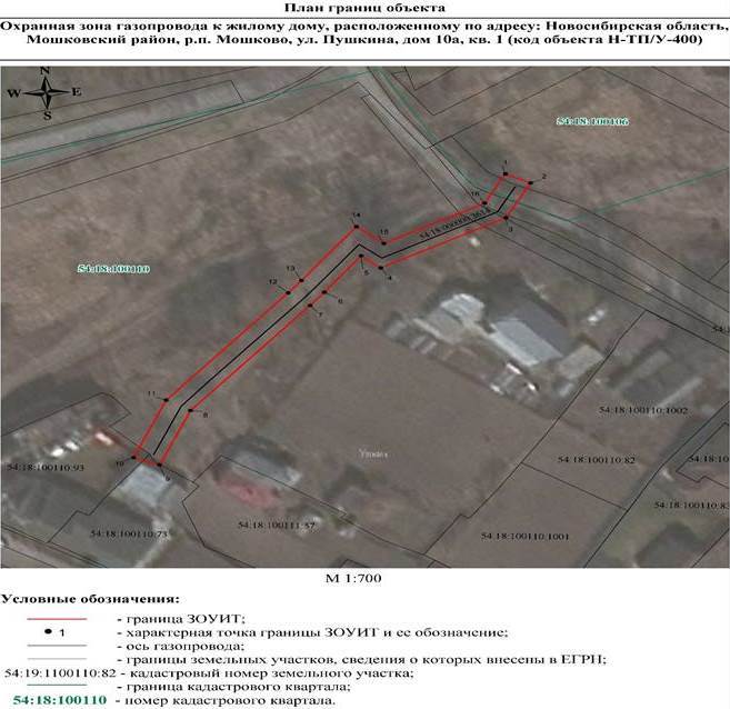 Распоряжение Правительства Новосибирской области от 15.02.2022 N 53-рп "Об установлении зоны с особыми условиями использования территории "Охранная зона "Газопровод к жилому дому, расположенному по адресу: Новосибирская область, Мошковский район, р.п. Мошково, ул. Пушкина, дом 10а, кв. 1 (код объекта Н-ТП/У-400)" протяженностью 115 метров"