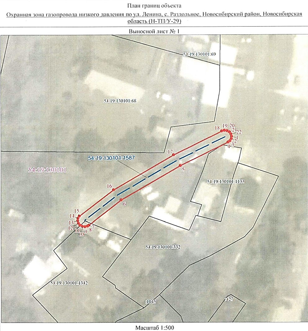 Распоряжение Правительства Новосибирской области от 21.06.2022 N 333-рп "Об установлении зоны с особыми условиями использования территории "Охранная зона "Газопровод низкого давления по ул. Ленина, с. Раздольное, Новосибирский район, Новосибирская область (Н-ТП/У-29)" протяженностью 59 метров"