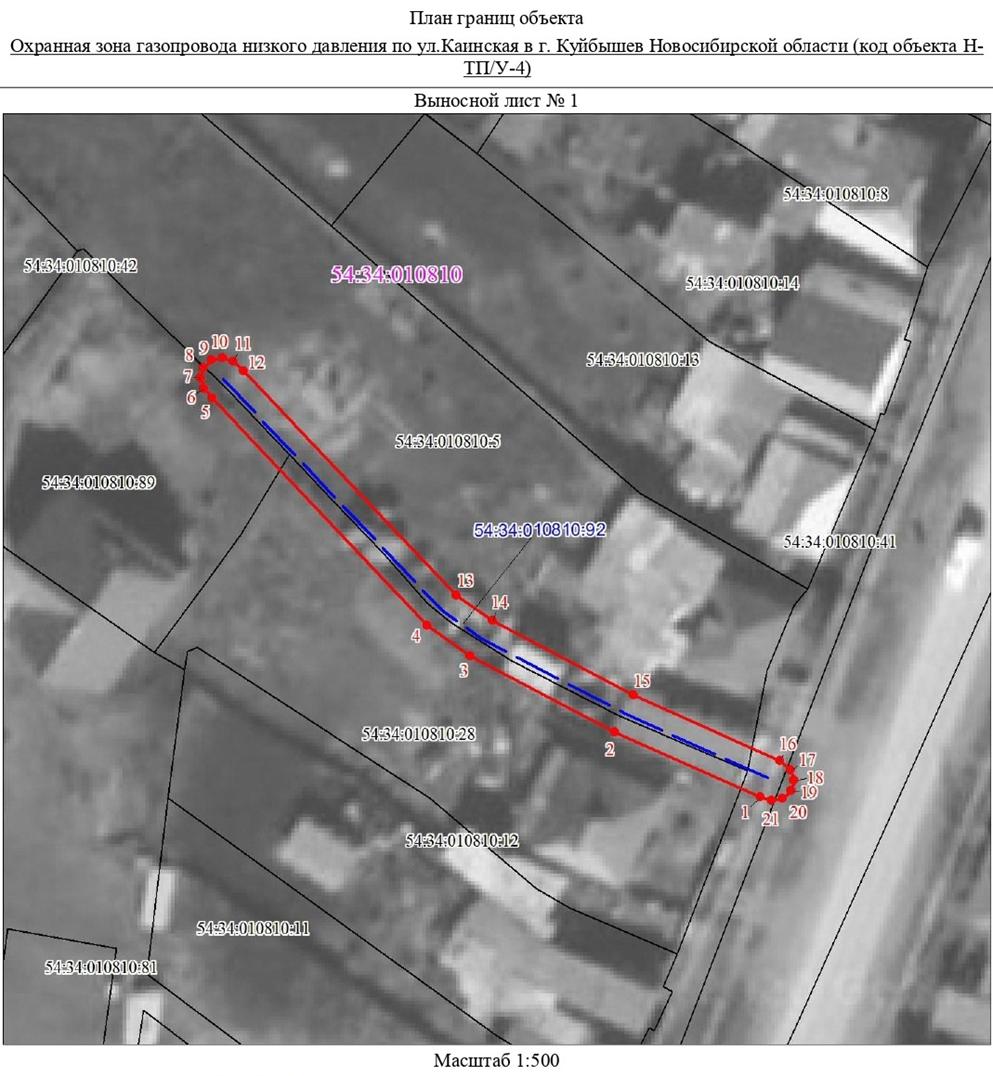 Распоряжение Правительства Новосибирской области от 05.07.2022 N 378-рп "Об установлении зоны с особыми условиями использования территории "Охранная зона "Газопровод низкого давления по улице Каинская в г. Куйбышев Новосибирской области (код объекта Н-ТП/У-4)" протяженностью 63 метра"