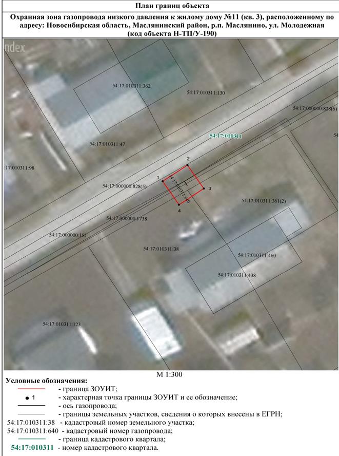 Распоряжение Правительства Новосибирской области от 02.08.2022 N 439-рп "Об установлении зоны с особыми условиями использования территории "Охранная зона "Газопровод низкого давления к жилому дому N 11 (кв. 3), расположенному по адресу: Новосибирская область, Маслянинский район, р.п. Маслянино, ул. Молодежная (код объекта Н-ТП/У-190)" протяженностью 6 метров"