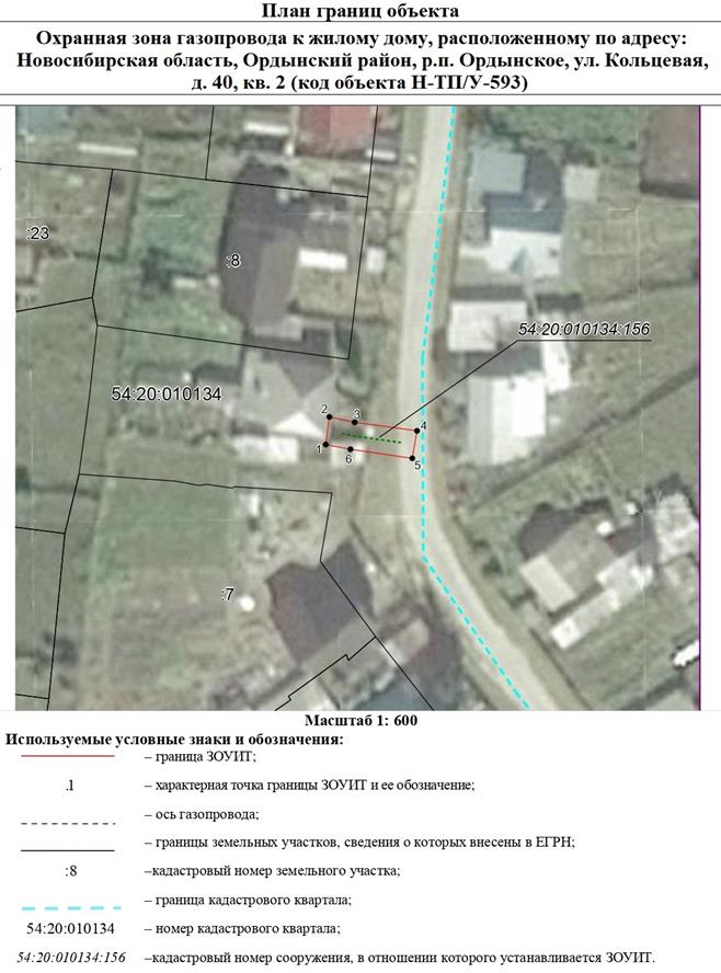 Распоряжение Правительства Новосибирской области от 18.10.2022 N 742-рп "Об установлении зоны с особыми условиями использования территории "Охранная зона "Газопровод к жилому дому, расположенному по адресу: Новосибирская область, Ордынский район, р.п. Ордынское, ул. Кольцевая, д. 40, кв. 2 (код объекта Н-ТП/У-593)" протяженностью 14 метров"
