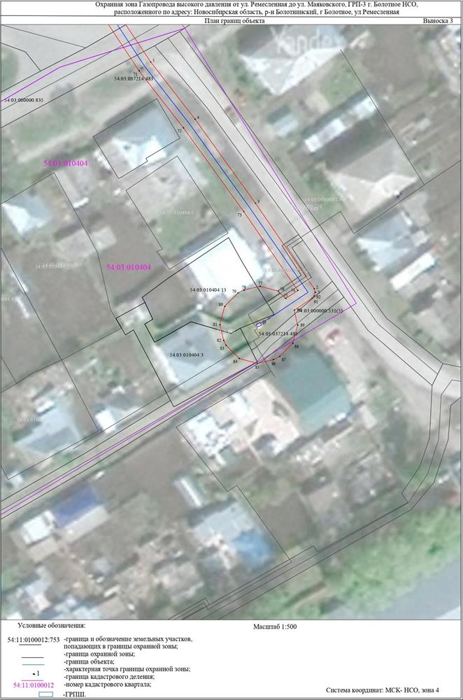 Распоряжение Правительства Новосибирской области от 08.11.2022 N 832-рп "Об установлении зоны с особыми условиями использования территории "Охранная зона "Газопровод высокого давления от ул. Ремесленная до ул. Маяковского, ГРП-3 г. Болотное НСО" протяженностью 527 метров"