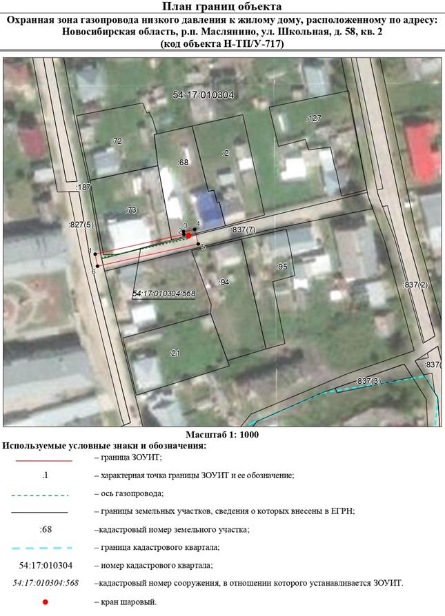 Распоряжение Правительства Новосибирской области от 29.11.2022 N 914-рп "Об установлении зоны с особыми условиями использования территории "Охранная зона "Газопровод низкого давления к жилому дому, расположенному по адресу: Новосибирская область, р.п. Маслянино, ул. Школьная, д. 58, кв. 2 (код объекта Н-ТП/У-717)" протяженностью 44 метра"