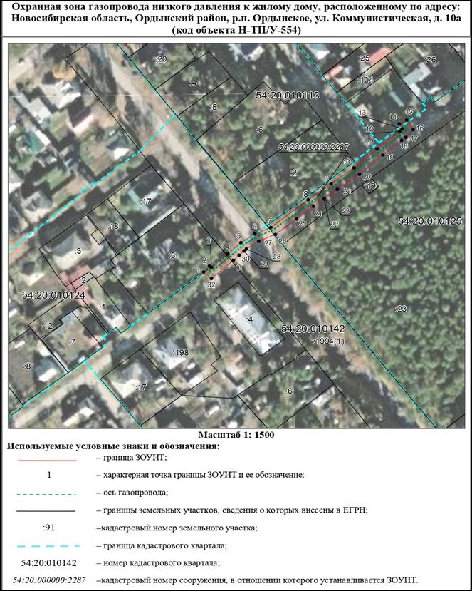 Распоряжение Правительства Новосибирской области от 29.11.2022 N 928-рп "Об установлении зоны с особыми условиями использования территории "Охранная зона "Газопровод низкого давления к жилому дому, расположенному по адресу: Новосибирская область, Ордынский район, р.п. Ордынское, ул. Коммунистическая, д. 10а (код объекта Н-ТП/У-554)" протяженностью 163 метра"