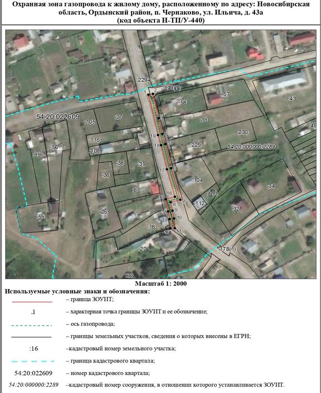 Распоряжение Правительства Новосибирской области от 06.12.2022 N 976-рп "Об установлении зоны с особыми условиями использования территории "Охранная зона "Газопровод к жилому дому, расположенному по адресу: Новосибирская область, Ордынский район, п. Чернаково, ул. Ильича, д. 43а (код объекта Н-ТП/У-440)" протяженностью 193 метра"